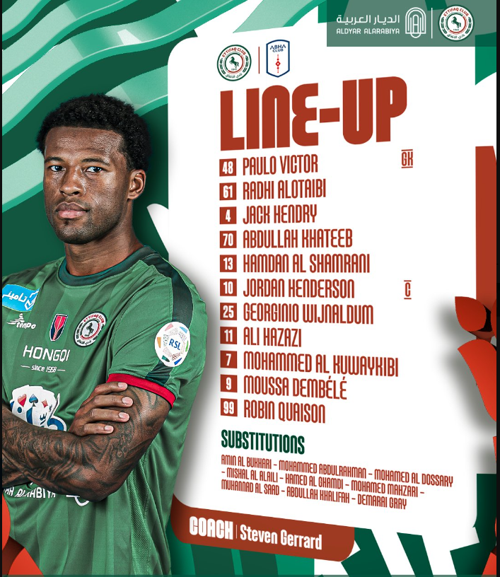 Al Ettifaq Line-up