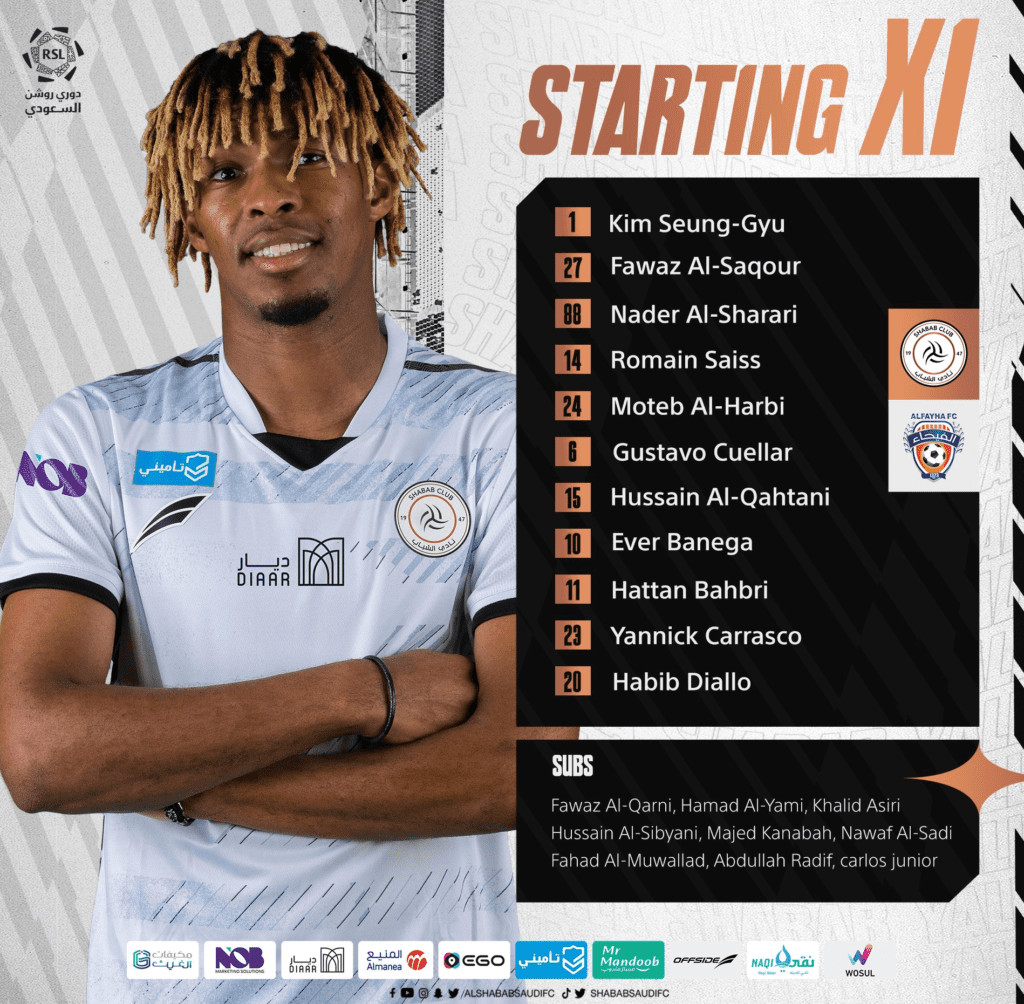 Al Shabab Line-up