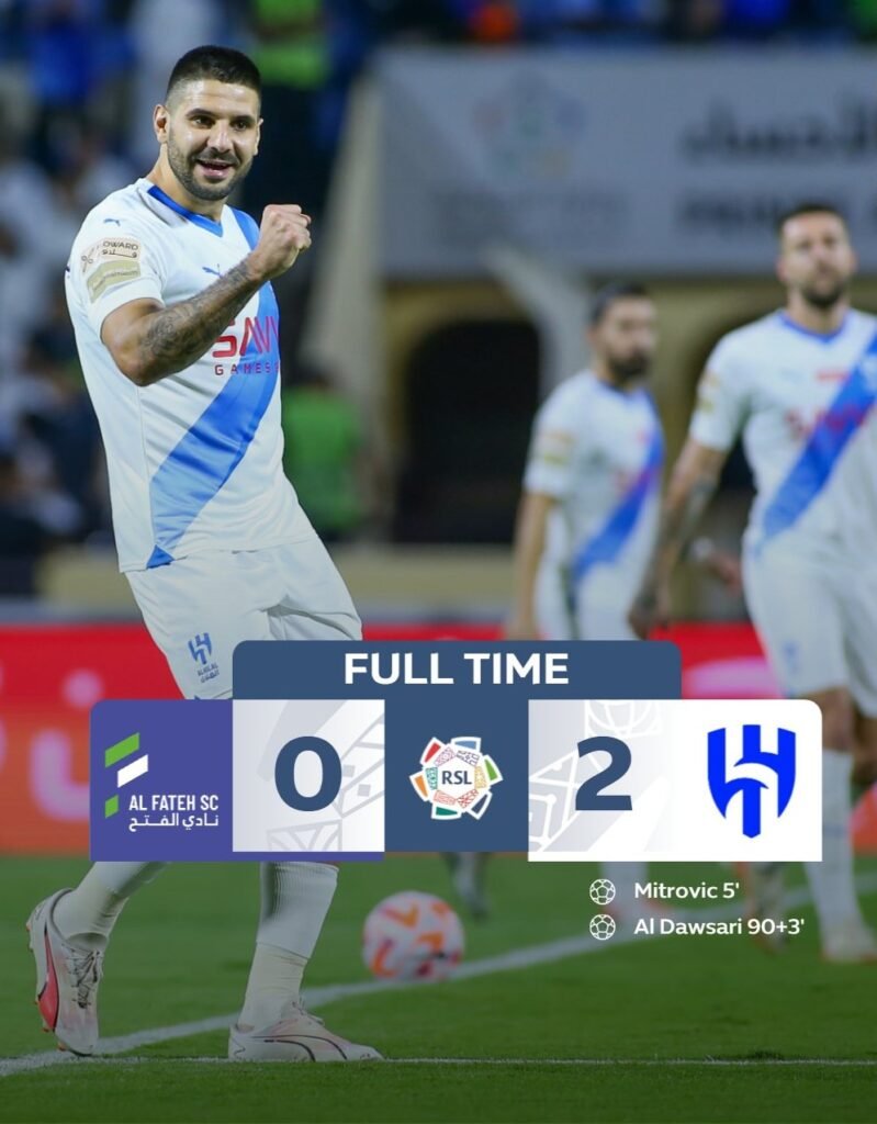 Final Score Al Fateh vs Al Hilal_ Proleaguefootballsaudi.com