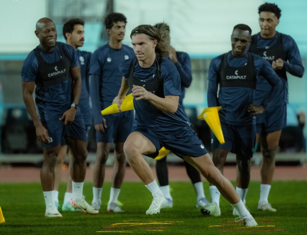 Al Okhdood Training session,Al Okhdood vs Al Shabab H2H, Preview, Final Score_ Proleaguefootballsaudi.com