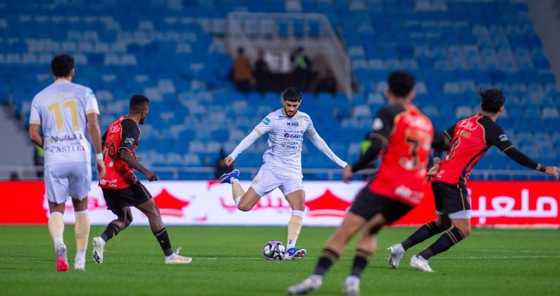 Al Taawoun in action, Al Taawoun vs. Al Okhdood H2H, Preview, Final Score_ Proleaguefootballsaudi.com