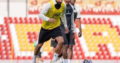 Damac players during a training session ahead of their match against Al Khaleej