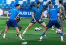 Al Fateh players during a training session ahead of their match against Al Najmah