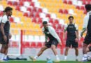 Damac players during a training session ahead of their match against Al Fayha