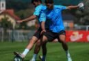 Abha players during a training session ahead of their match against Al Hazem