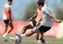 Al Qadsiah players during a training session ahead of their match against Al Ittihad