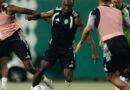 Al Ahli players during a training session ahead of their match against Al Riyadh