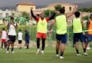 Al Ettifaq players during a training session ahead of their match against Al Nassr