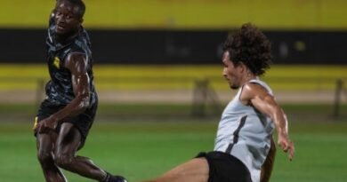 Al Ittihad players during a training session ahead of their match against Al Nassr
