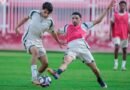 Al Kholood players during a training session ahead of their match against Al Ahli