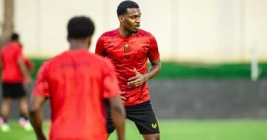 Al Riyadh players during a training session ahead of their match against Al Kholood