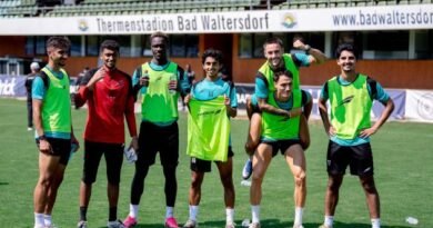Al Shabab players during a training session ahead of their match against Al Hilal
