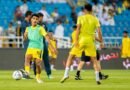 Al Taawoun players during a training session ahead of their match against Al Fayha