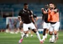 Diriyah Club players during a training session ahead of their match against Al Qadsiah