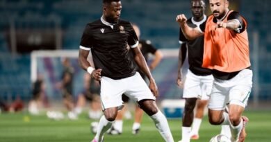 Diriyah Club players during a training session ahead of their match against Al Qadsiah