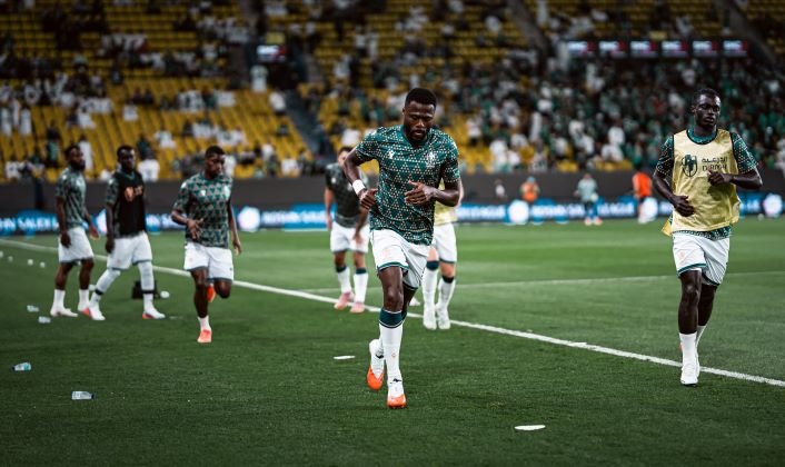 Al Fateh players during a training session ahead of their match against Al Diriyah Club