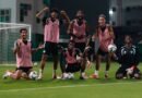 Al Ahli vs. Al Nassr: Al Ahli players during a training session ahead of their match against Al Nassr