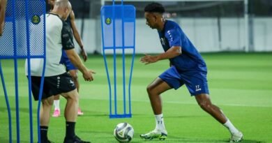 Al Ettifaq vs. Al Ittihad: Al Ettifaq players during a training session ahead of their match against Al Ittihad
