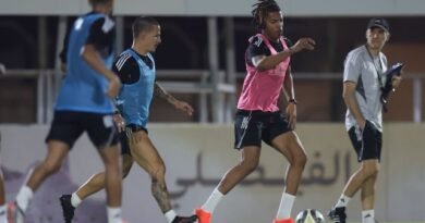 Al Faisaly vs. Al Nassr: Al Faisaly players during a training session ahead of their match against Al Nassr