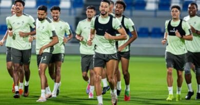 Al Fateh vs. Al Khaleej: Al Fateh Club players during a training session ahead of their match against Al Khaleej