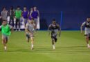 Al Fayha vs. Al Faisaly: Al Fayha players during a training session ahead of their match against Al Faisaly