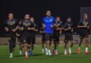 Al Hazem vs. Al Fayha: Al Hazem players during a training session ahead of their match against Al Fayha
