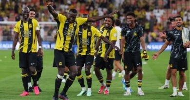 Al Ittihad vs. Al Shabab: Al Ittihad players during a training session ahead of their match against Al Shabab