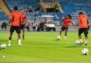 Al Riyadh vs. Al Taawoun: Al Riyadh players during a training session ahead of their match against Al Taawoun