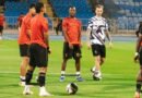 Al Riyadh vs. Al Qadsiah: Al Riyadh players during a training session ahead of their match against Al Qadsiah