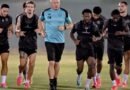 Al Shabab vs. Al Ahli: Al Shabab players during a training session ahead of their match against Al Ahli