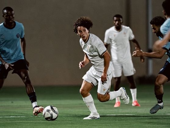 Al Diriyah Club vs. Al Ittihad: Al Diriyah players during a training session ahead of their match against Al Ittihad