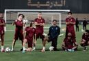 Diriyah Club vs. NEOM SC: Al Diriyah Club players during a training session ahead of their match against NEOM SC