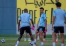 Al Taawoun vs. Al Qadsiah: Al Taawoun players during a training session ahead of their match against Al Qadsiah