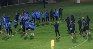 Abha vs. Al Shabab: Abha players during a training session ahead of their match against Al Shabab