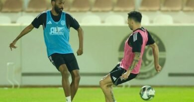 Al Faisaly vs. Diriyah Club: Al Faisaly players during a training session ahead of their match against Diriyah Club