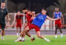 Al Kholood vs. Al Khaleej: Al Kholood players during a training session ahead of their match against Al Khaleej