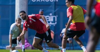 NEOM SC vs. Al Kholood: NEOM SC players during a training session ahead of their match against Al Kholood