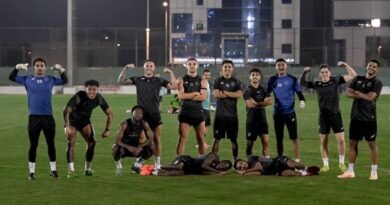 Al Shabab vs. Al Ettifaq: Al Shabab players during a training session ahead of their match against Al Ettifaq